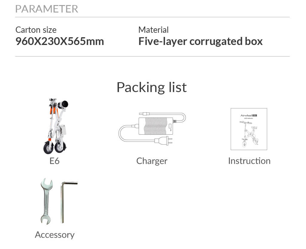 airwheel E6 folding electric bike