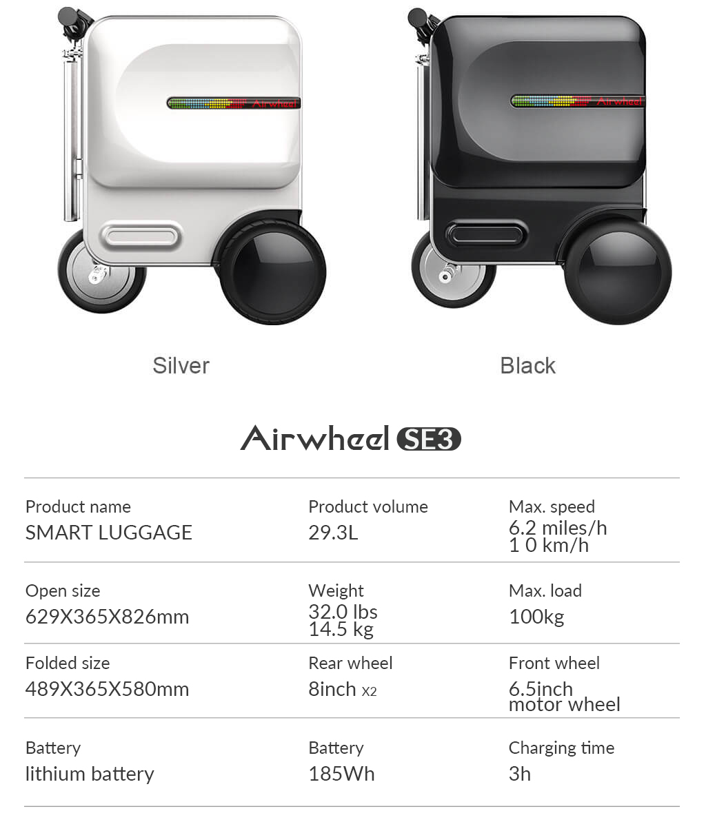 Airwheel SE3 Smart riding suitcase
