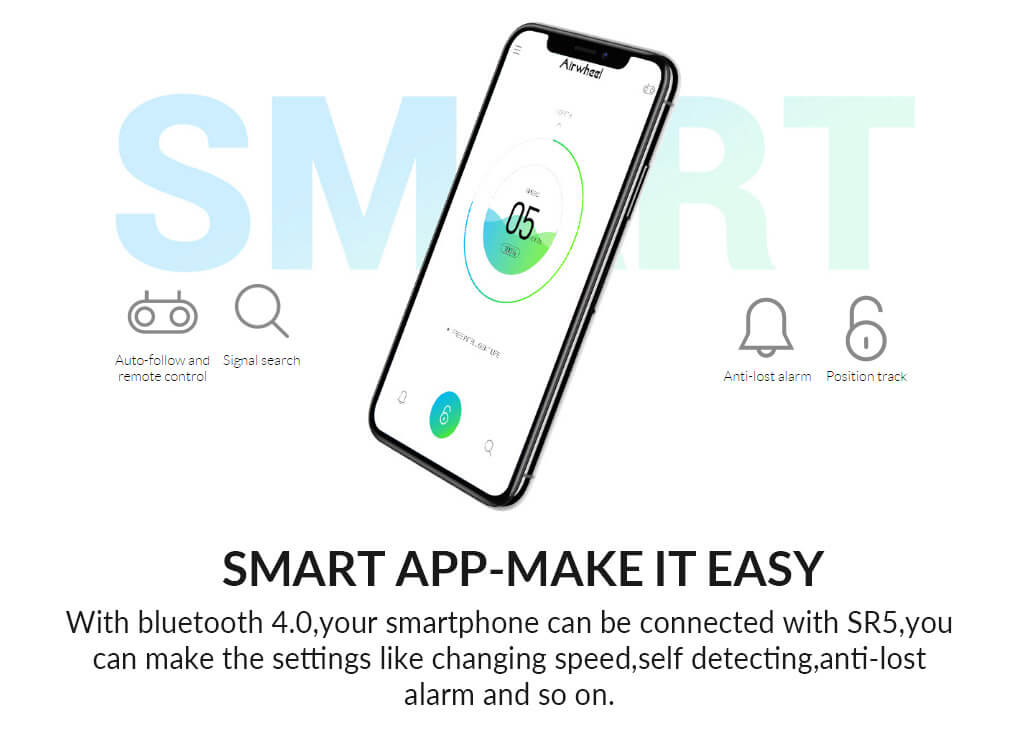 Airwheel SR5 following Suitcase