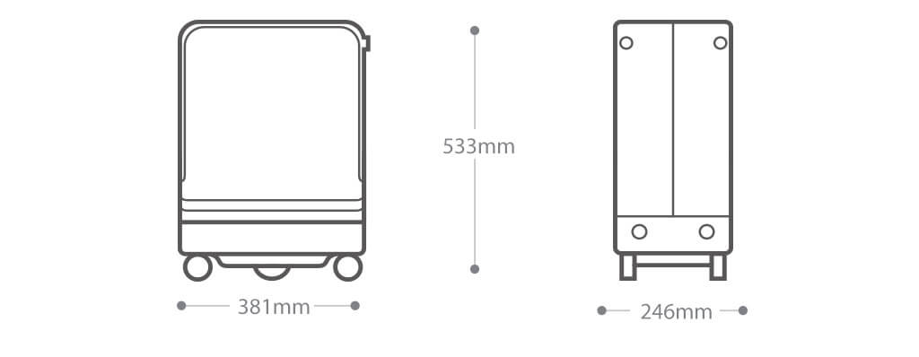 Airwheel SR5 carry on suitcase